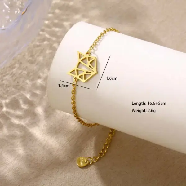 Wholesale Cute Hip-Hop Lady Cactus Star Moon 201 Stainless Steel Cable Chain Bracelets In Bulk