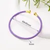oly-418704db91661ae0525efc57efef5907 Wholesale Nylon Copper 18K Gold Plated Handmade Plating Multicolor Simple Solid Color Adjustable Bracelet