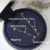 Wholesale Real Gold Plated 18K Gold Round Water Droplets Rectangle 304 Stainless Steel Elegant Classic Style Waterproof Non Tarnish 304 Stainless Steel