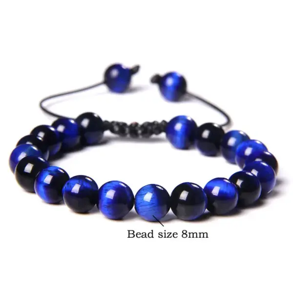 Wholesale 1 Piece Fashion Gradient Color Tiger Eye Beaded Bracelets