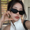 Wholesale Metal rice nail GM sunglasses women exquisite small frame cat eye sunglasses men's UV protection sunglasses