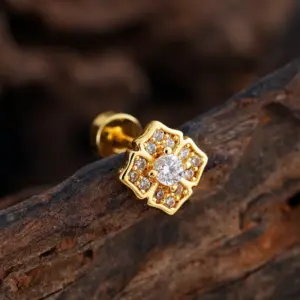 3391 Gold / Ear Studs