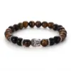 Retro Ethnic Style Buddha Alloy Tiger Eye Bracelets In Bulk