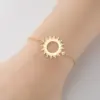 PVD Coated Real Gold Plated Sun 201 Stainless Steel Fashion Waterproof Non Tarnish 201 Stainless Steel Bracelets