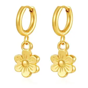 Golden Flower Ear Clip MS-687