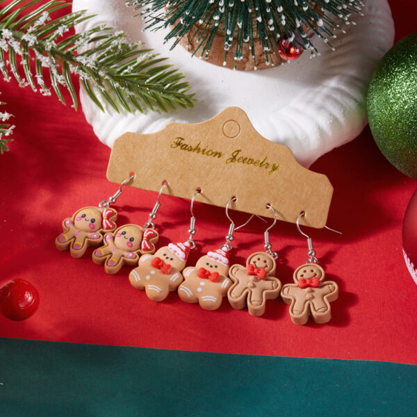 oly-41b017e6f4b4aa3dc44572a5ecc57d4f Wholesale Cute Christmas gingerbread man earrings
