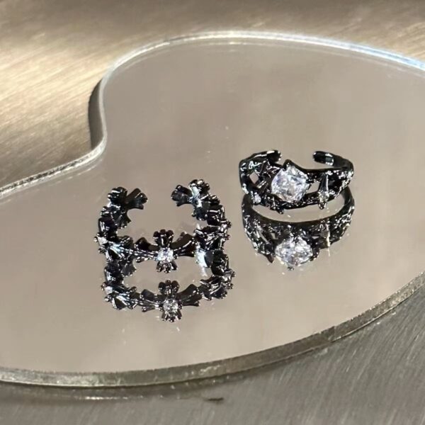 Wholesale Dark Gothic Style Vintage Cross Ring Ins Niche Design High-grade Sense Index Finger Ring