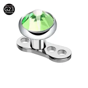 Flat Bottom Diamond Style - Light / Green