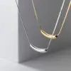 Wholesale PVD Coated Real Gold Plated 18K Gold Solid Color 304 Stainless Steel IG Style Simple Style Waterproof Non Tarnish 304 Stainless Steel Necklace