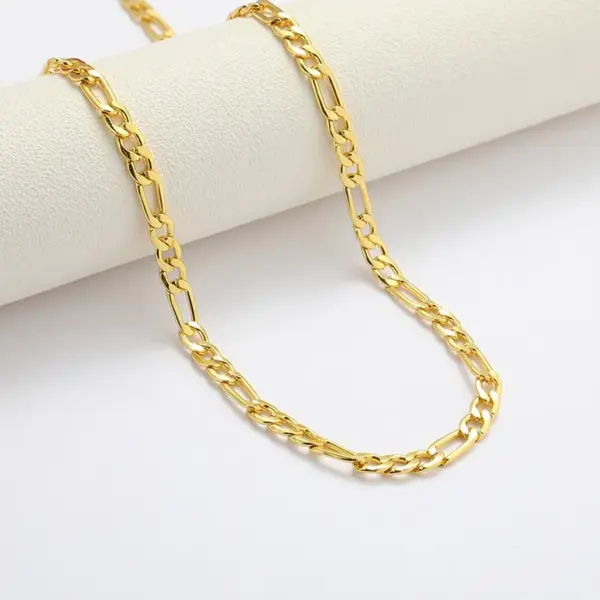 201 Stainless Steel Solid Color PVD Coated Golden Plated Hip-Hop Modern Style Classic Style Gold Sier Bracelets Necklace