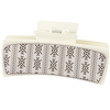 10-5 square PU leather beige white leather Milky White