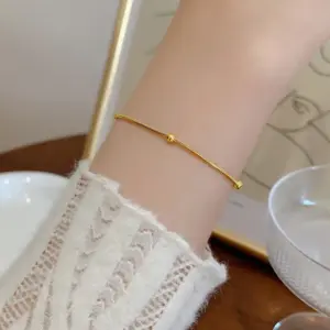A [5201] Bead Bracelet / Gold