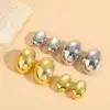 Wholesale 1 Pair Classic Style Solid Color Asymmetrical Plating Copper 14k Gold Plated Ear Studs
