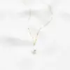 Simple Style Irregular Freshwater Pearl Brass Plating 14k Gold Plated Pendant Necklace