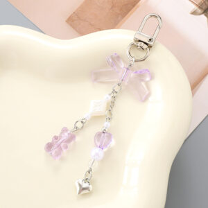 K4853 bear love pendant purple / Small pendant