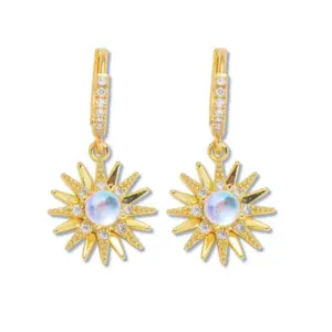 E1283 Sunflower Earrings