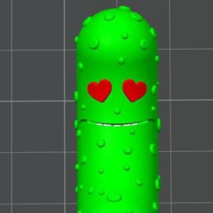 5cm-multicolor love eyes green red white