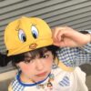 Wholesale South Korea Cui Di Cui Er overturned duck tongue hat cute little yellow duck embroidered Cui Di baseball cap