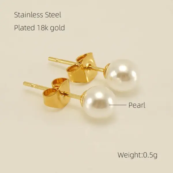 Wholesale 1 Pair Classic Style Geometric Plating 304 Stainless Steel Zircon Ear Studs
