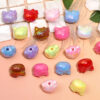 Wholesale Cute Cartoon Cat Head Through-Hole High-Gloss Beads OLY Exclusive