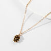 Wholesale Alloy chain pine cone necklace choker necklace