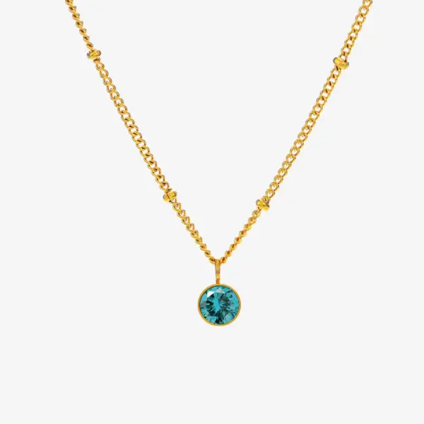 Wholesale Jewelry Lady Geometric Titanium Steel Plating Pendant Necklace Cable Chain