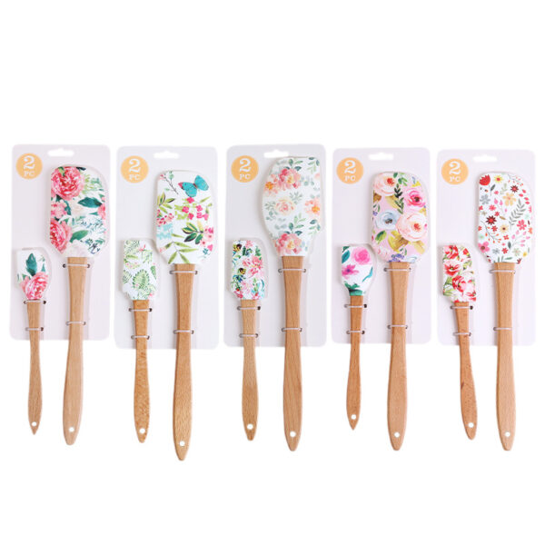 oly-42225cfec8c5f098b2d6199af4a44028 Wholesale Large and Small Set Cake Cream Spatula Wooden Handle Spatula