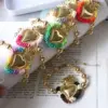 Wholesale Copper 18K Gold Plated Vintage Style Simple Style Beaded Plating Heart Shape Bracelets