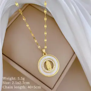 B426 Titanium Steel Chain Copper Pendant