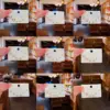 Wholesale Elegant Sweet Butterfly Copper Plating Inlay Zircon Ear Studs