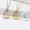Wholesale PVD Coated Real Gold Plated Heart Stainless Steel Fashion Waterproof Non Tarnish 304 Stainless Steel Lobster Trigger Clasp Closure Necklace