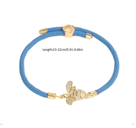 Wholesale Bee Polyester Copper Simple Style Classic Style Polyester Bracelets