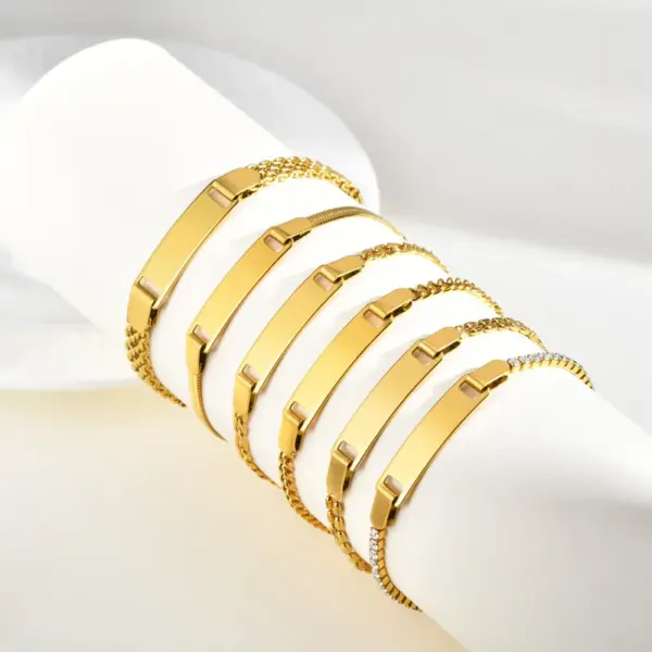 Simple Style Solid Color Butterfly 304 Stainless Steel Girl'S Adults Bracelets