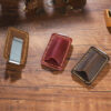 Wholesale Single-piece top-grain cowhide leather notebook pen holder
