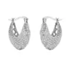 Wholesale 1 Pair Elegant Luxurious Shiny V Shape Plating Hollow Out Inlay Copper Zircon 18k Gold Plated Earrings