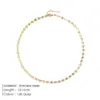 Wholesale PVD Coated Real Gold Plated U Shape 304 Stainless Steel Fashion Waterproof Non Tarnish 304 Stainless Steel Necklace