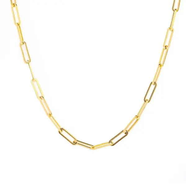 Wholesale Jewelry Basic Simple Style Geometric Titanium Steel Plating Necklace