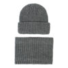 Wholesale Knitted hat children's 2022 autumn and winter New hat scarf suit striped knitted wool hat 10 color spot