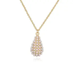 Gold Water Drop Necklace