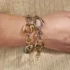 Wholesale Hot-Selling INS Style 304 Stainless Steel Inner Electroplated Real Gold Irregular Hollow Circle Simple Bracelet