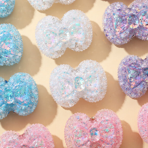 Wholesale beads resin bow pen beads dopamine color beads