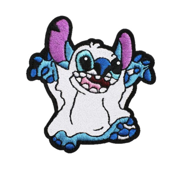 Wholesale Funny Anime Embroider Cloth Stickers Stitch Cartoon Alien Robot Dog Patch Stickers Bag Embroider Stickers Clown Stickers
