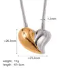 1 Pair Retro Simple Style Heart Shape Plating Stainless Steel 18k Gold Plated Ear Studs