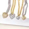 Wholesale Fashion Heart Copper Pendant Necklace In Bulk
