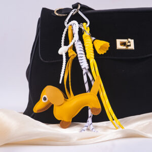 D type dachshund badminton-yellow