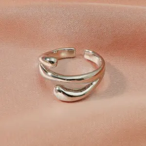 PVD Coated Real Gold Plated Geometric Titanium Steel Baroque Style Waterproof Non Tarnish