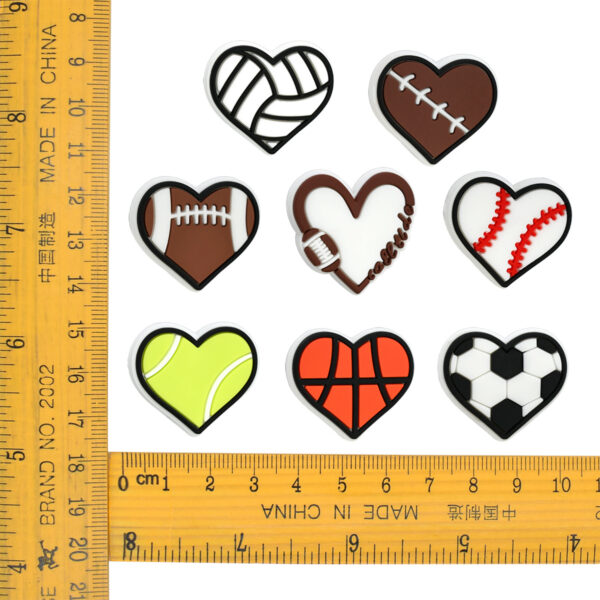 Wholesale Cartoon sports series soft rubber balls and loose beads