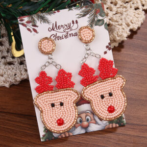 1 pair of red christmas deer