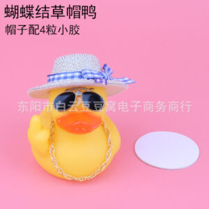 Adhesive style with light / Straw hat duck
