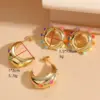 Wholesale 1 Pair Elegant Luxurious Classic Style Geometric Plating Inlay Copper Zircon 14k Gold Plated Ear Studs